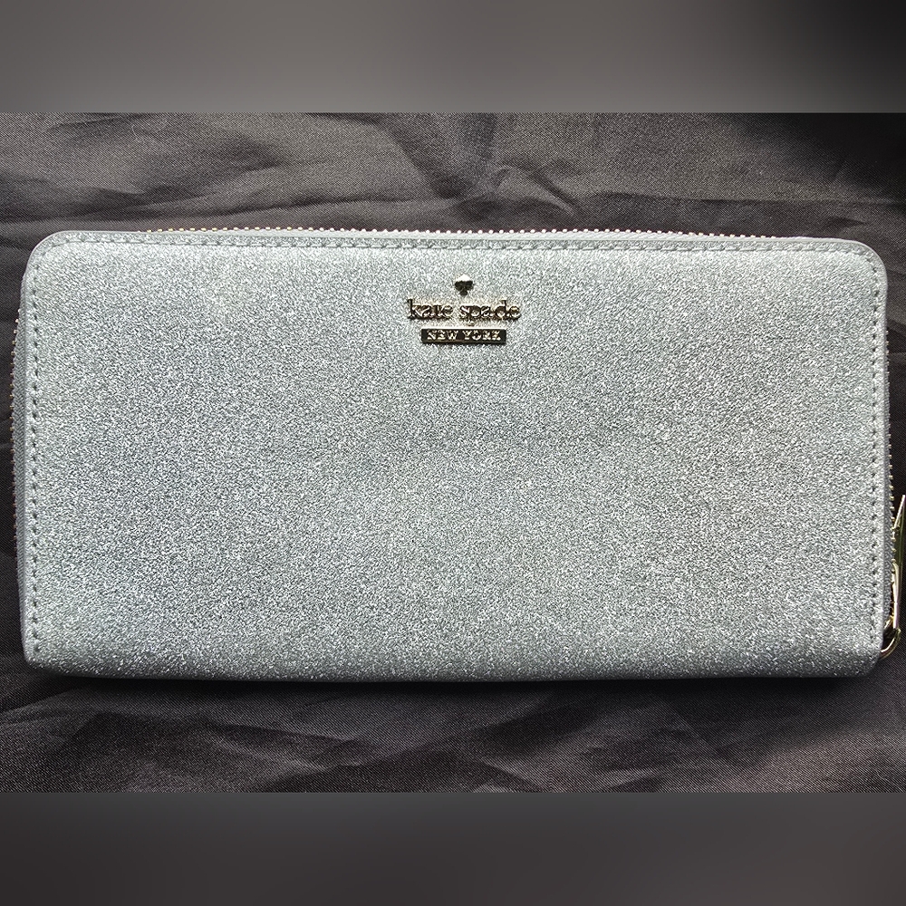 Kate Spade Silver Glitter Wallet